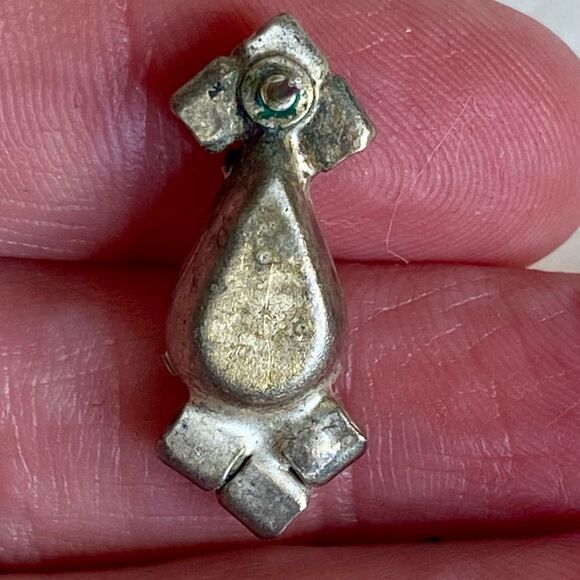 Vintage Rhinestone Earrings Elegant Silver Dangle Style Pierced Ears - Picture 4 of 4